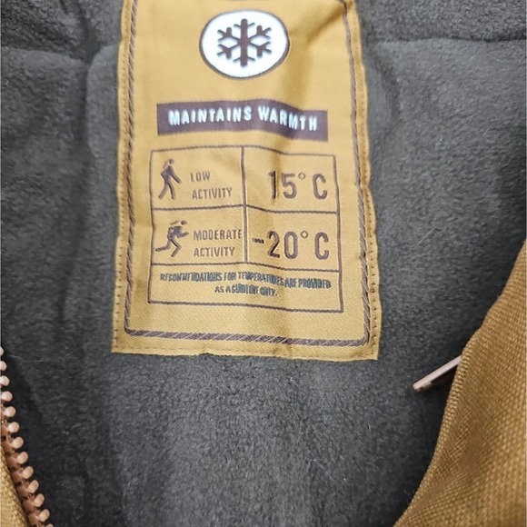 Canada Workgear Mens Jacket Work Coat Brown Heavy Duty Hooded Winter OMCW422 NEW - Picture 13 of 16